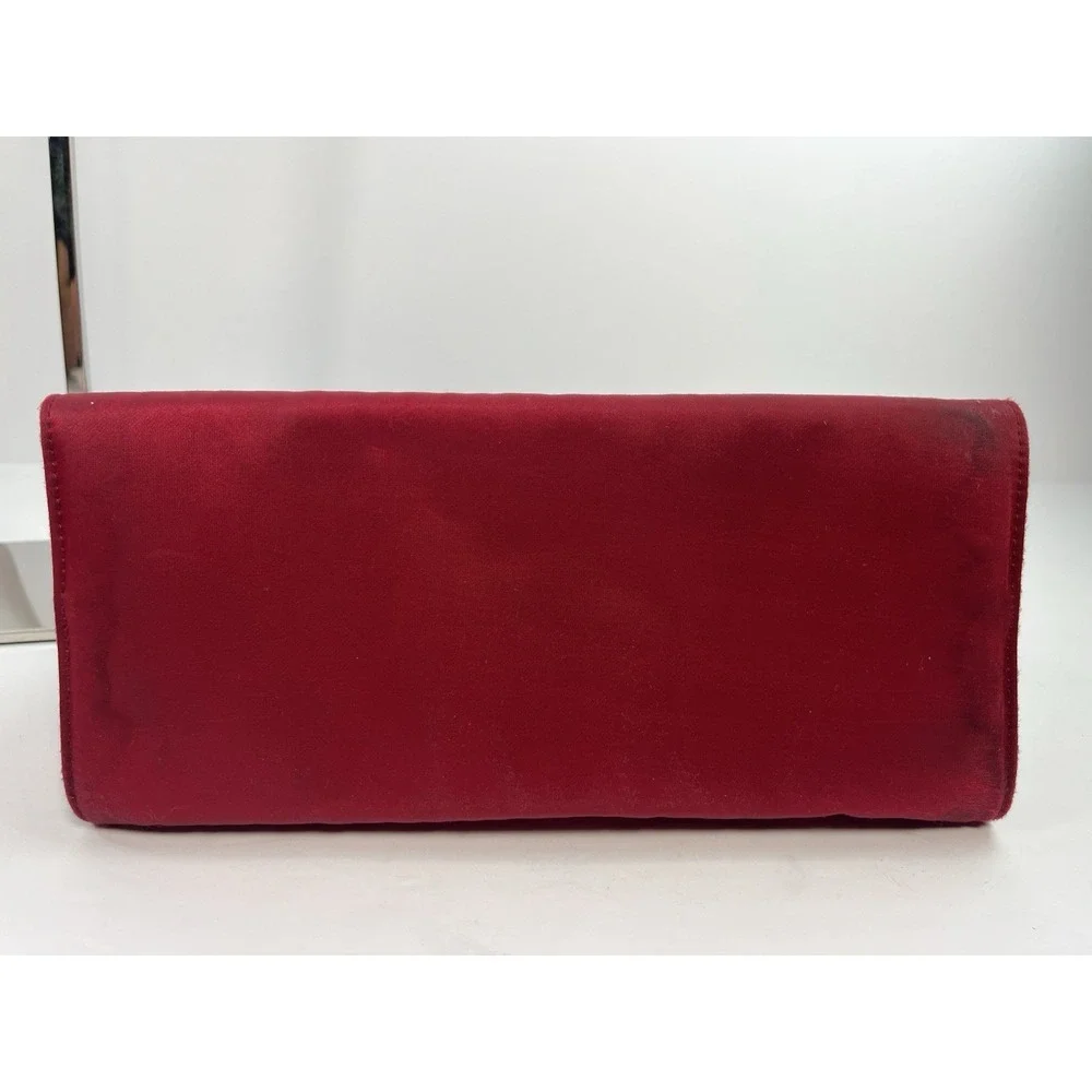 Vintage KATE SPADE Red Satin Shoulder Bag Handbag